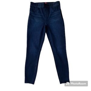 Spanx Dark Wash Denim Jean Leggings Size Medium